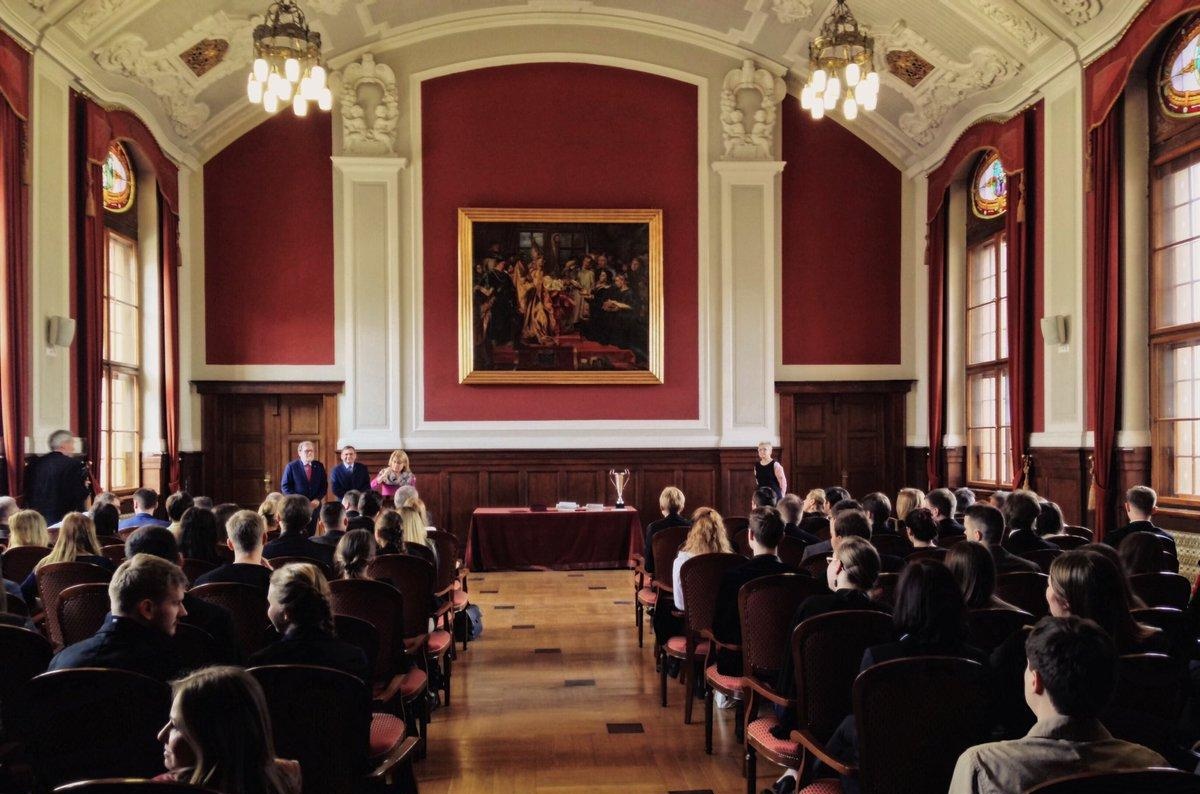 Interior of the Lubrański Hall in Collegium Minus during some event